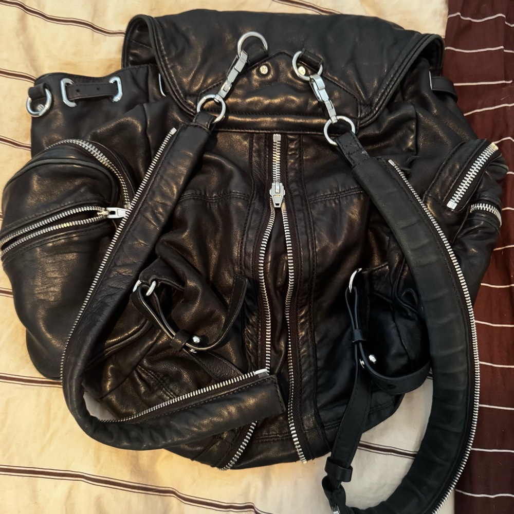 ALEXANDER WANG marti black leather backpack - Picture 9 of 9